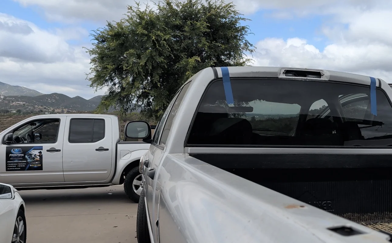 Frontera Auto Glass branded service truck